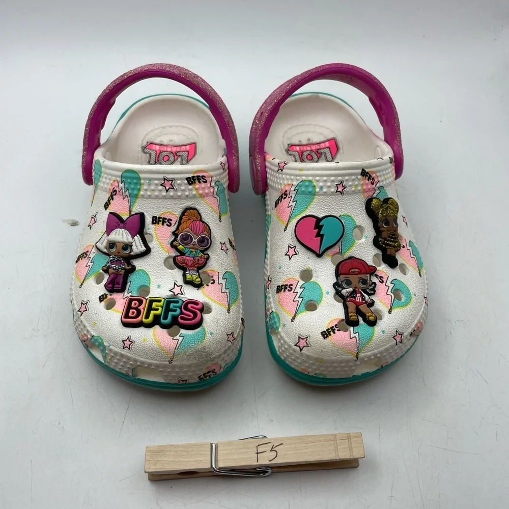 Crocs X LOL Surprise! Girls clogs size 7C